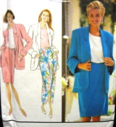 8296 WRAP SKIRT 2 LENGTHS, UNLINED JACKET PATTERN 12-16